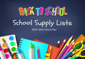  School Supply Lists 2025-2026 School Year